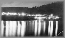 Cariboo Gold Quartz and Jack O' Clubs at night, mid to late 1930s, wpH976
